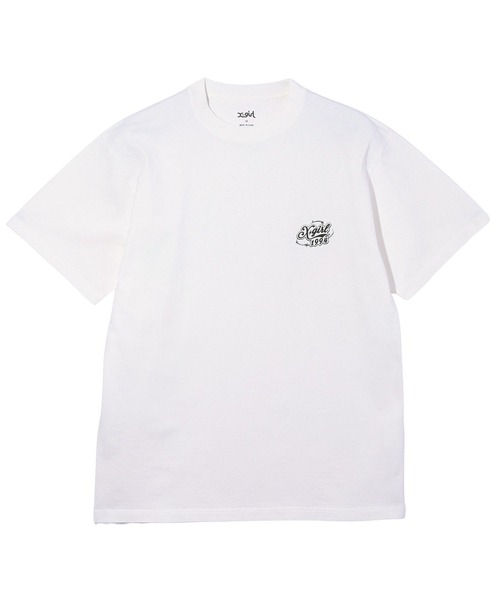 X-girl（エックスガール）の「AIRBRUSH LOGO S/S TEE（Tシャツ/カットソー・レディース・ブラック/ライトピンク/ホワイト・S/M/L/XL）」の22枚目の写真