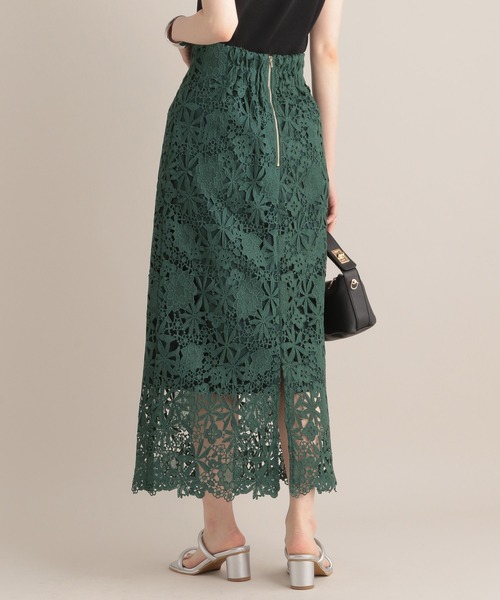 Andemiu（アンデミュウ）の「レースＩラインスカート112733（スカート・レディース・ブラック/アイボリー/ブルー/レッド/グリーン/オレンジ・MEDIUM/SMALL）」の18枚目の写真