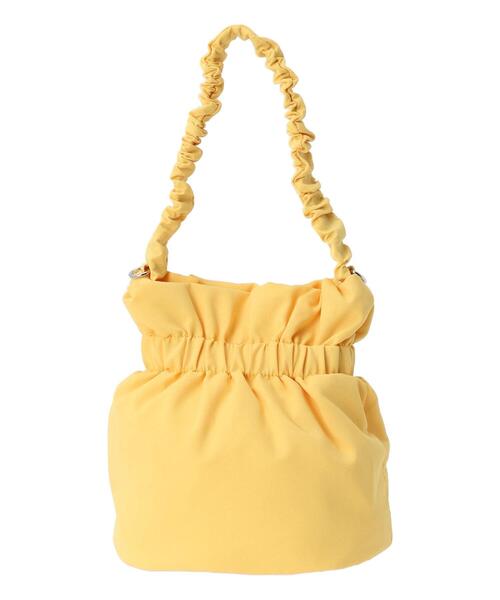 Lugnoncure（ルノンキュール）の「持ち手フリル巾着バッグ（ハンドバッグ・レディース・グリーン/イエロー/ブラック・F）」の11枚目の写真