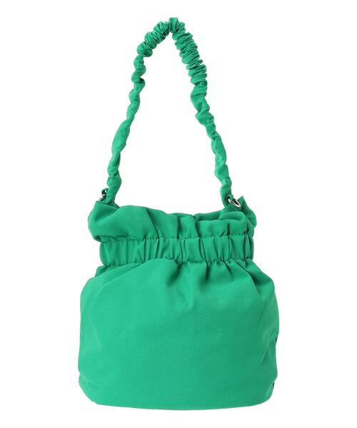 Lugnoncure（ルノンキュール）の「持ち手フリル巾着バッグ（ハンドバッグ・レディース・グリーン/イエロー/ブラック・F）」の12枚目の写真