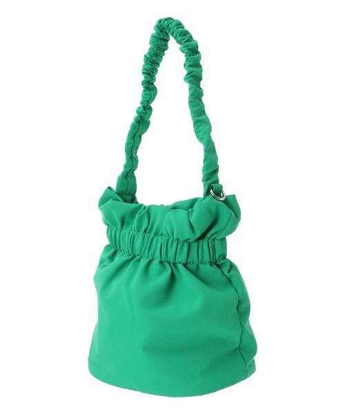 Lugnoncure（ルノンキュール）の「持ち手フリル巾着バッグ（ハンドバッグ・レディース・グリーン/イエロー/ブラック・F）」の13枚目の写真