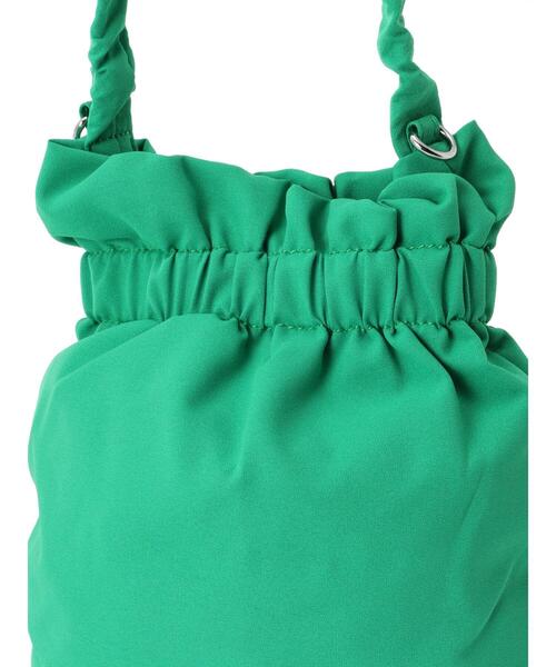 Lugnoncure（ルノンキュール）の「持ち手フリル巾着バッグ（ハンドバッグ・レディース・グリーン/イエロー/ブラック・F）」の16枚目の写真
