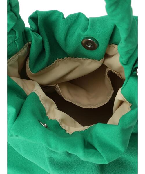 Lugnoncure（ルノンキュール）の「持ち手フリル巾着バッグ（ハンドバッグ・レディース・グリーン/イエロー/ブラック・F）」の17枚目の写真