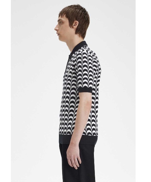 フレッドペリー　Jacquard Knitted Shirt FRED PERRY（フレッドペリー）の「Boucle Jacquard Knitted
