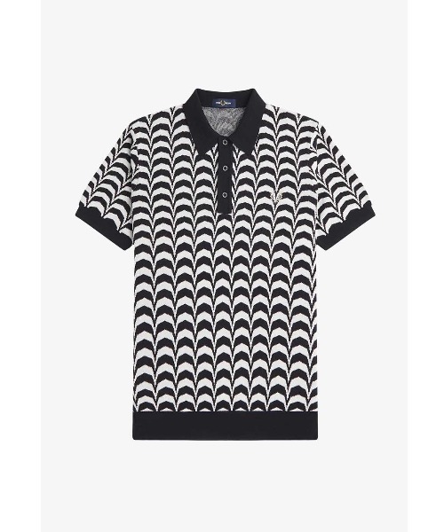 フレッドペリー　Jacquard Knitted Shirt Fred Perry Women's Jacquard Knitted Shirt / Ecru – size? Canada