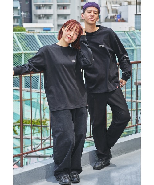 Manhattan Portage(マンハッタンポーテージ)の「L/S Print T-Shirt(Tシャツ/カットソー・メンズ・ブラック/ホワイト/ターコイズブルー/ネイビー/ライトグレー/ダークブルー・SMALL/LARGE/X-LARGE/MEDIUM)」の3枚目の写真