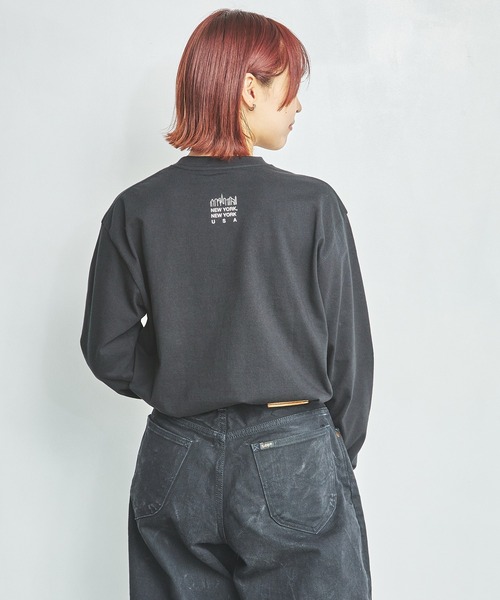 Manhattan Portage(マンハッタンポーテージ)の「L/S Print T-Shirt(Tシャツ/カットソー・メンズ・ブラック/ホワイト/ターコイズブルー/ネイビー/ライトグレー/ダークブルー・SMALL/LARGE/X-LARGE/MEDIUM)」の11枚目の写真