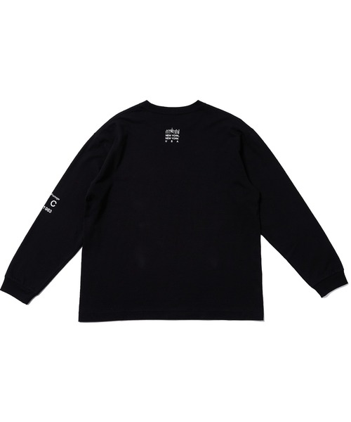 Manhattan Portage(マンハッタンポーテージ)の「L/S Print T-Shirt(Tシャツ/カットソー・メンズ・ブラック/ホワイト/ターコイズブルー/ネイビー/ライトグレー/ダークブルー・SMALL/LARGE/X-LARGE/MEDIUM)」の20枚目の写真