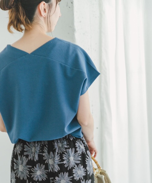 ITEMS URBANRESEARCH（アイテムズ アーバンリサーチ）の「カットミラノフレンチプルオーバー（Tシャツ/カットソー・レディース・ブラウン系その他/ブルー系その他/ホワイト系その他/オフホワイト/チャコールグレー・FREE）」の11枚目の写真