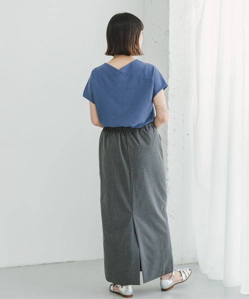 ITEMS URBANRESEARCH（アイテムズ アーバンリサーチ）の「カットミラノフレンチプルオーバー（Tシャツ/カットソー・レディース・ブラウン系その他/ブルー系その他/ホワイト系その他/オフホワイト/チャコールグレー・FREE）」の20枚目の写真