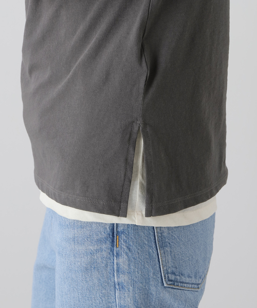 journal standard L'essage(ジャーナルスタンダードレサージュ)の「レイヤードシースルー プルオーバー(2枚セット)(Tシャツ/カットソー・レディース・ホワイト系その他/チャコールグレー/ベージュ・FREE)」の13枚目の写真