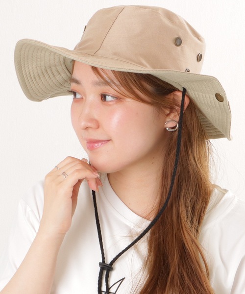 未使用COACH バケットハット ブラウン/ベージュ　専用袋付き　サイズ P/S 新品未使用】COACH バケットハット ベージュ/ブラウン カード