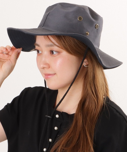 KIJIMATAKAYUKI ブラック バケットハット リボンストラップ付き 楽天市場】KIJIMA TAKAYUKI : [レディース]POLY COTTON BUCKET