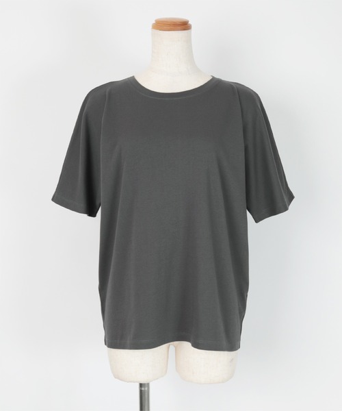 UR'S（ユアーズ）の「汗染み防止ハーフスリーブTシャツ（Tシャツ/カットソー・レディース・ブラック/ホワイト/ブルーグレー/チャコール・S/M/L）」の17枚目の写真