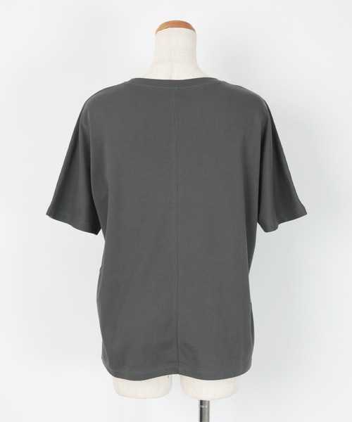 UR'S（ユアーズ）の「汗染み防止ハーフスリーブTシャツ（Tシャツ/カットソー・レディース・ブラック/ホワイト/ブルーグレー/チャコール・S/M/L）」の19枚目の写真
