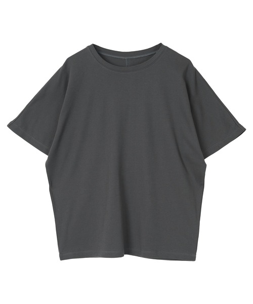 UR'S（ユアーズ）の「汗染み防止ハーフスリーブTシャツ（Tシャツ/カットソー・レディース・ブラック/ホワイト/ブルーグレー/チャコール・S/M/L）」の10枚目の写真