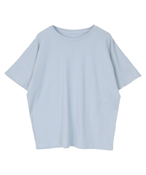 UR'S（ユアーズ）の「汗染み防止ハーフスリーブTシャツ（Tシャツ/カットソー・レディース・ブラック/ホワイト/ブルーグレー/チャコール・S/M/L）」の9枚目の写真