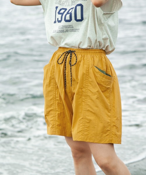 ZIP FIVE（ジップファイブ）の「【ZIP FIVE】水陸両用 速乾 ナイロン 切替 ショートパンツ（その他パンツ・メンズ・ブラック/オリーブ/スモークピンク/オフホワイト/ブルー/イエロー/パープル・MEDIUM/LARGE/X-LARGE）」の6枚目の写真