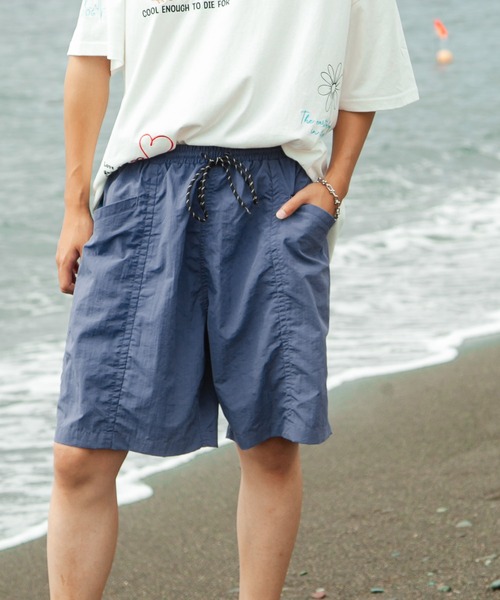 ZIP FIVE（ジップファイブ）の「【ZIP FIVE】水陸両用 速乾 ナイロン 切替 ショートパンツ（その他パンツ・メンズ・ブラック/オリーブ/スモークピンク/オフホワイト/ブルー/イエロー/パープル・MEDIUM/LARGE/X-LARGE）」の5枚目の写真