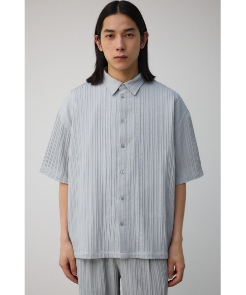 AZUL by moussy（アズールバイマウジー）の「タック楊柳リラックスシャツ（シャツ/ブラウス・メンズ・ブラック/ライトグレー/ベージュ・FREE）」の17枚目の写真