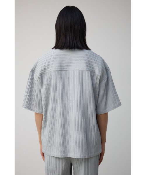 AZUL by moussy（アズールバイマウジー）の「タック楊柳リラックスシャツ（シャツ/ブラウス・メンズ・ブラック/ライトグレー/ベージュ・FREE）」の19枚目の写真