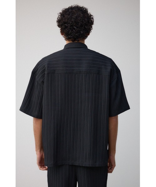 AZUL by moussy（アズールバイマウジー）の「タック楊柳リラックスシャツ（シャツ/ブラウス・メンズ・ブラック/ライトグレー/ベージュ・FREE）」の9枚目の写真