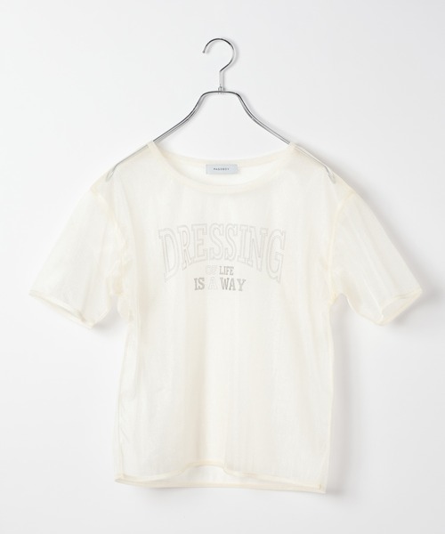 PAGEBOY(ページボーイ)の「シアーロゴT(Tシャツ/カットソー・レディース・オフホワイト/ブルー/ブラック・FREE)」の18枚目の写真