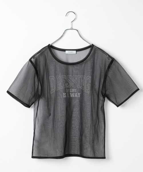 PAGEBOY(ページボーイ)の「シアーロゴT(Tシャツ/カットソー・レディース・オフホワイト/ブルー/ブラック・FREE)」の20枚目の写真