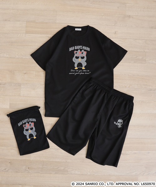 SPAO サンリオキャラクターズ ワンピース パジャマ(BLACK) 新品】SPAO スパオ パジャマ クロミ サンリオ 黒 上下セット