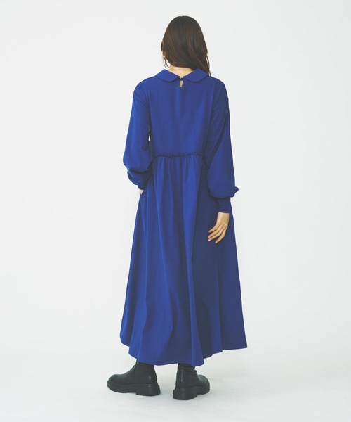 MILKFED.（ミルクフェド）の「ROUND COLLAR GATHERED DRESS（ワンピース・レディース・ブラック/ライトグリーン/ネイビー・ONE SIZE）」の22枚目の写真