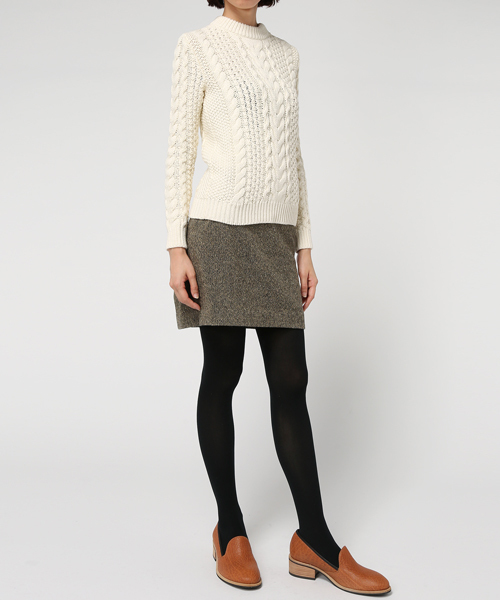 POLO RALPH LAUREN（ポロ ラルフ ローレン）の「ケーブルニット コットン セーター（ニット/セーター・レディース・ブラック/ホワイト・X-SMALL/X-LARGE/LARGE/MEDIUM/SMALL）」の6枚目の写真