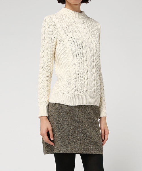 POLO RALPH LAUREN（ポロ ラルフ ローレン）の「ケーブルニット コットン セーター（ニット/セーター・レディース・ブラック/ホワイト・X-SMALL/X-LARGE/LARGE/MEDIUM/SMALL）」の15枚目の写真