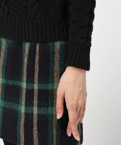 POLO RALPH LAUREN（ポロ ラルフ ローレン）の「ケーブルニット コットン セーター（ニット/セーター・レディース・ブラック/ホワイト・X-SMALL/X-LARGE/LARGE/MEDIUM/SMALL）」の11枚目の写真