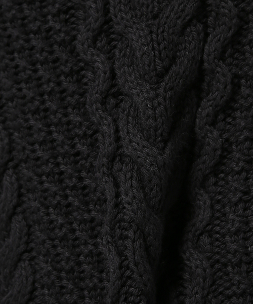 POLO RALPH LAUREN（ポロ ラルフ ローレン）の「ケーブルニット コットン セーター（ニット/セーター・レディース・ブラック/ホワイト・X-SMALL/X-LARGE/LARGE/MEDIUM/SMALL）」の12枚目の写真