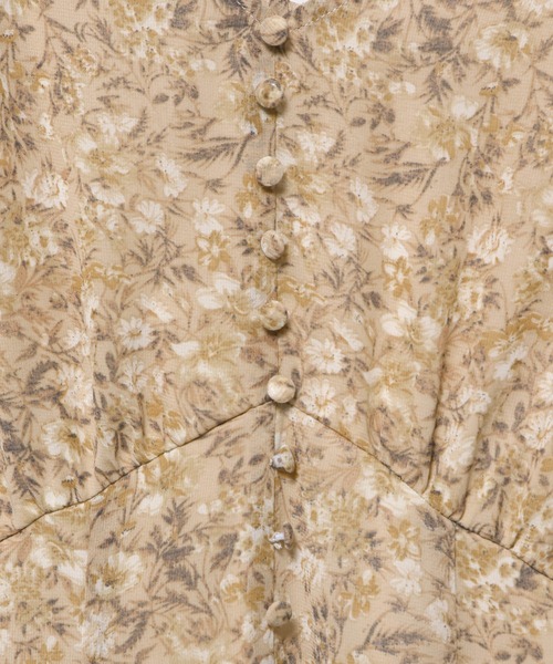 mysty woman（ミスティウーマン）の「バックリボンエンパイアワンピース　128553（ワンピース・レディース・ベージュ/グレー/ライトピンク・FREE）」の10枚目の写真