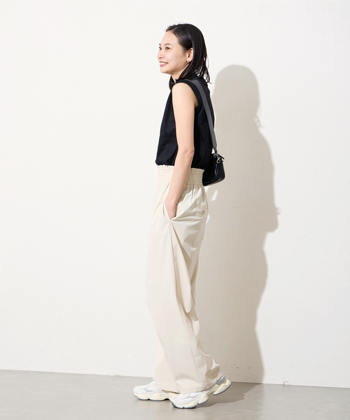 JOURNAL STANDARD(ジャーナルスタンダード)の「《追加3》ナイロンストレッチワイドパンツ(その他パンツ・レディース・ブラック/ベージュ/ブルー/アイボリー・34/36/38/40)」の7枚目の写真