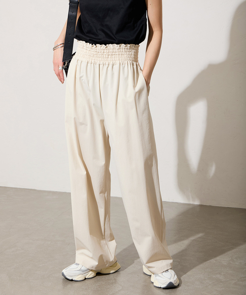 JOURNAL STANDARD(ジャーナルスタンダード)の「《追加3》ナイロンストレッチワイドパンツ(その他パンツ・レディース・ブラック/ベージュ/ブルー/アイボリー・34/36/38/40)」の9枚目の写真