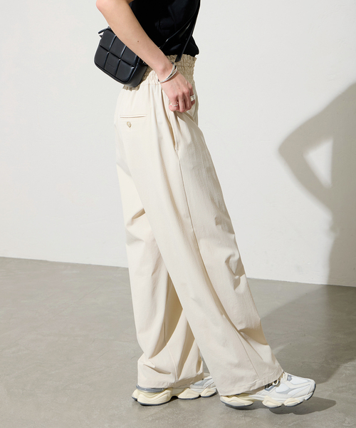 JOURNAL STANDARD(ジャーナルスタンダード)の「《追加3》ナイロンストレッチワイドパンツ(その他パンツ・レディース・ブラック/ベージュ/ブルー/アイボリー・34/36/38/40)」の10枚目の写真