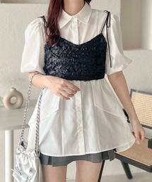 apres jour clair | 【apres jour clair】フリルデザインチュニックワンピース【ZOZOTOWN限定アイテム】(シャツワンピース)