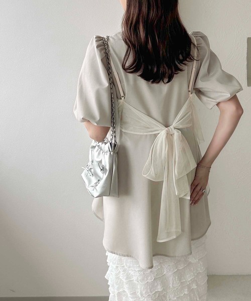 apres jour clair】フリルデザインチュニックワンピース【ZOZOTOWN限定