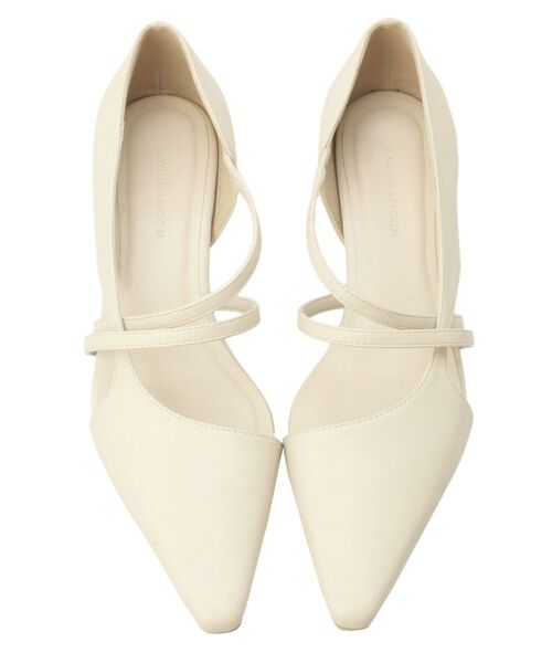 LAGUNAMOON（ラグナムーン）の「ストラップパンプス（パンプス・レディース・アイボリー/ブラック・S/M）」の3枚目の写真