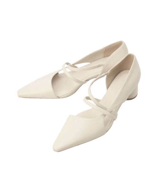 LAGUNAMOON（ラグナムーン）の「ストラップパンプス（パンプス・レディース・アイボリー/ブラック・S/M）」の10枚目の写真