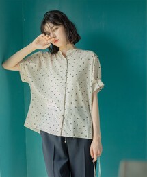 OPAQUE.CLIP | タックスリーブブラウス【洗濯機洗い可】(シャツ/ブラウス)