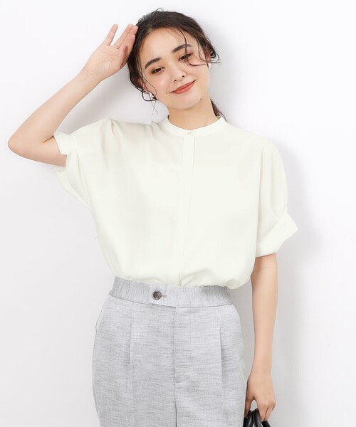 OPAQUE.CLIP（オペークドットクリップ）の「◆タックスリーブブラウス【洗濯機洗い可】（シャツ/ブラウス・レディース・ブラック系/ホワイト/ベージュ系その他3・40/38/42）」の19枚目の写真