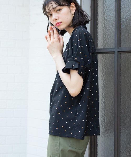 OPAQUE.CLIP（オペークドットクリップ）の「◆タックスリーブブラウス【洗濯機洗い可】（シャツ/ブラウス・レディース・ブラック系/ホワイト/ベージュ系その他3・40/38/42）」の3枚目の写真