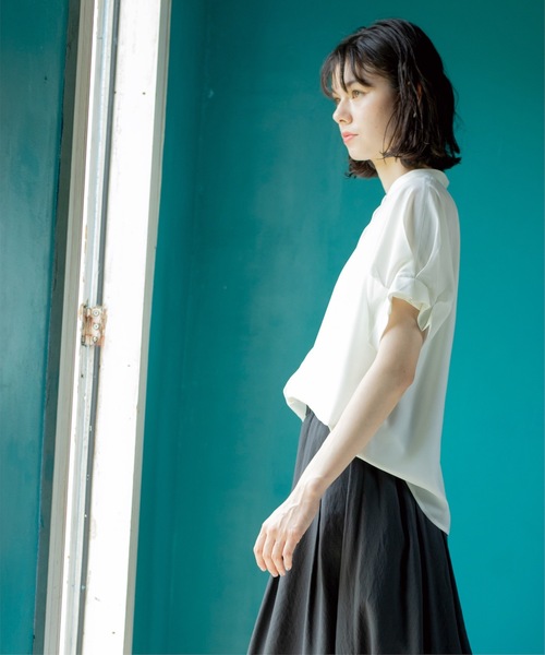 OPAQUE.CLIP（オペークドットクリップ）の「◆タックスリーブブラウス【洗濯機洗い可】（シャツ/ブラウス・レディース・ブラック系/ホワイト/ベージュ系その他3・40/38/42）」の7枚目の写真