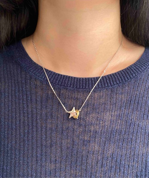 LAPUIS（ラピュイ）の「LAPUIS(ラピュイ)Coil star necklace 