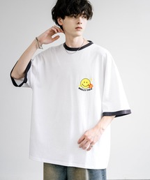 SMILEY FACE スマイリーフェイス ワンポイントビッグシルエット半袖Tシャツ