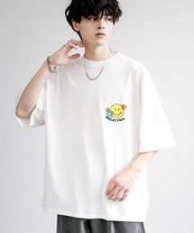 SMILEY FACE スマイリーフェイス ワンポイントビッグシルエット半袖Tシャツ