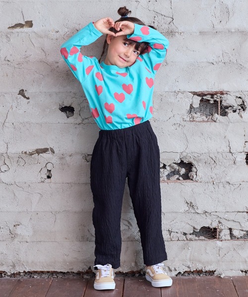 BIG FIELD（ビッグフィールド）の「ボーダーシャーリング9ブタケパンツ（その他パンツ・キッズ・グレー/ブラック/カーキ・110/100/90/120/150/140/130）」の8枚目の写真